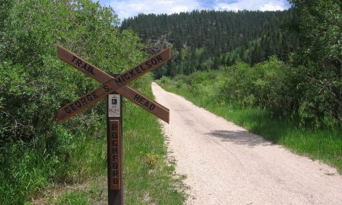 George S. Mickelson Trail Head Rochford sign